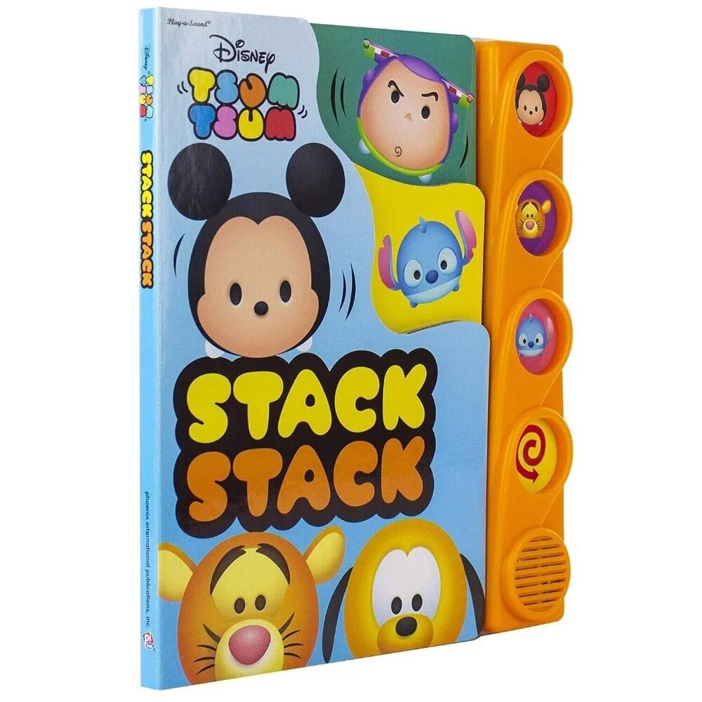 Tsum Tsum Stack Stack Disney Sound Book Children's Interactive Press Play Baby